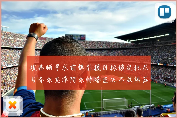 埃弗顿寻求前锋引援目标锁定托尼与齐尔克泽阿尔特塔坚决不放热苏斯